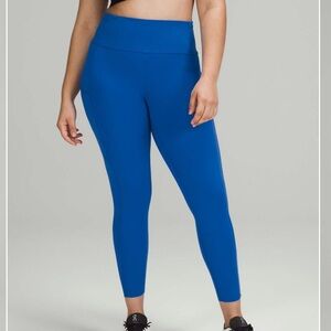 Lululemon Fast & Free High Rise Tight Nulux Stretch Leggings In Blazer Blue 18